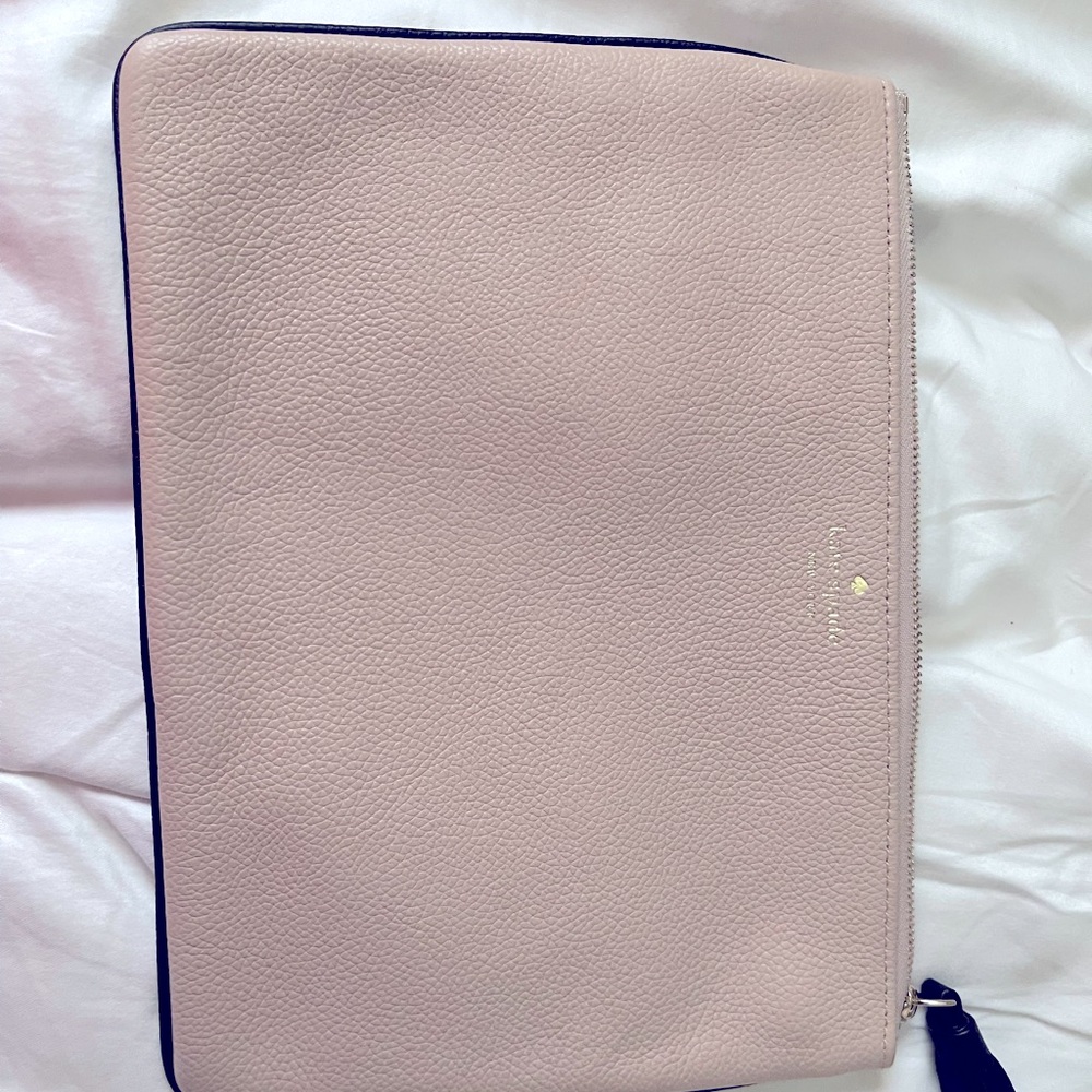 BEIGE/BLACK KATE SPADE POUCH